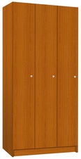 Šatníková skriňa lamino 3-dverová T1970, dekor čerešňa