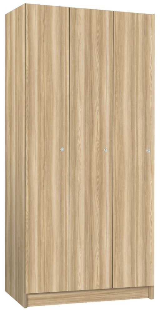 TRITON šatníková skriňa lamino 3-dverová T1970, dekor jaseň Blonde Surfside