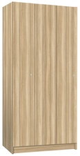 Šatníková skriňa lamino 3-dverová T1970, dekor jaseň Blonde Surfside