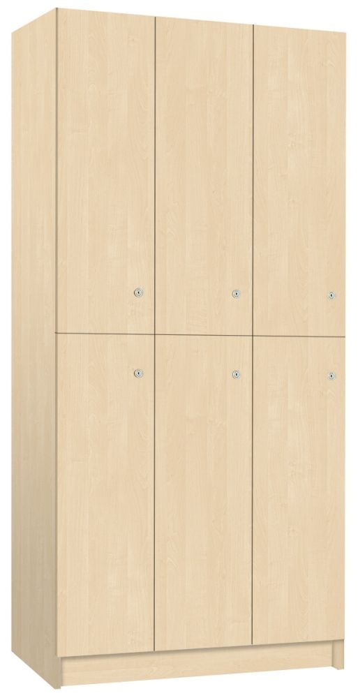 TRITON šatníková skriňa lamino so 6 boxmi T1970, dekor breza