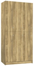 TRITON šatníková skriňa lamino so 6 boxmi T1970, dekor dub Baroque Gold