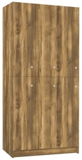 TRITON šatníková skriňa lamino so 6 boxmi T1970, dekor dub Baroque Amber