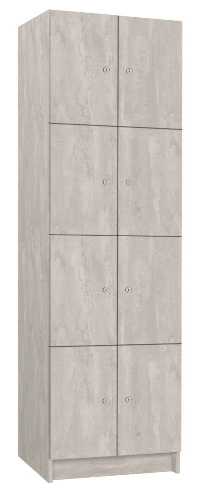TRITON šatníková skriňa lamino s 8 boxmi T1970, dekor betón