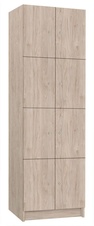 TRITON šatníková skriňa lamino s 8 boxmi T1970, dekor orech Light Rockrord