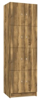 TRITON šatníková skriňa lamino s 8 boxmi T1970, dekor dub Baroque Amber
