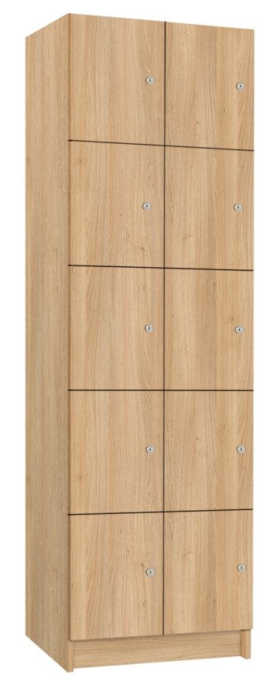 TRITON šatníková skriňa lamino s 10 boxmi T1970, dekor dub Nagano