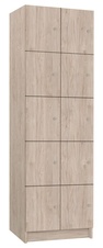 TRITON šatníková skriňa lamino s 10 boxmi T1970, dekor orech Light Rockrord