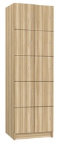 TRITON šatníková skriňa lamino s 10 boxmi T1970, dekor jaseň Blonde Surfside