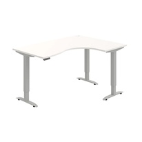 HOBIS trigon elektr.staviteľný stôl pamäť.ovlád. - MST 2M 2005 L, biela