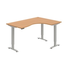 HOBIS trigon elektr.staviteľný stôl pamäť.ovlád. - MST 2M 2005 L, buk