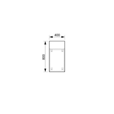 HOBIS kontajner K 34 C PTO P 80, 4 zásuvky, roky pozdĺž, 80 cm, agát - 1