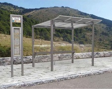 Autobusová zastávka MODULO bez bočníc 2500 mm - 1