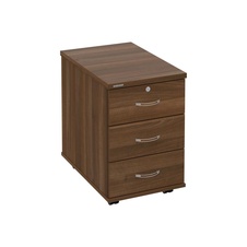 HOBIS kontajner K 33 Z N, 3 zásuvky, roky naprieč, 60 cm, orech