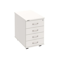 HOBIS kontajner K 34 C P, 4 zásuvky, roky pozdĺž, 60 cm, biela