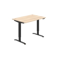 HOBIS výškovo nastaviteľný stôl 120 cm, pamäť.ovlad. - MOTION MS 2M 1200, agát - 1