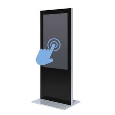 Digitálny tenký totem s monitorom Samsung 50", čierny, dotyková fólia