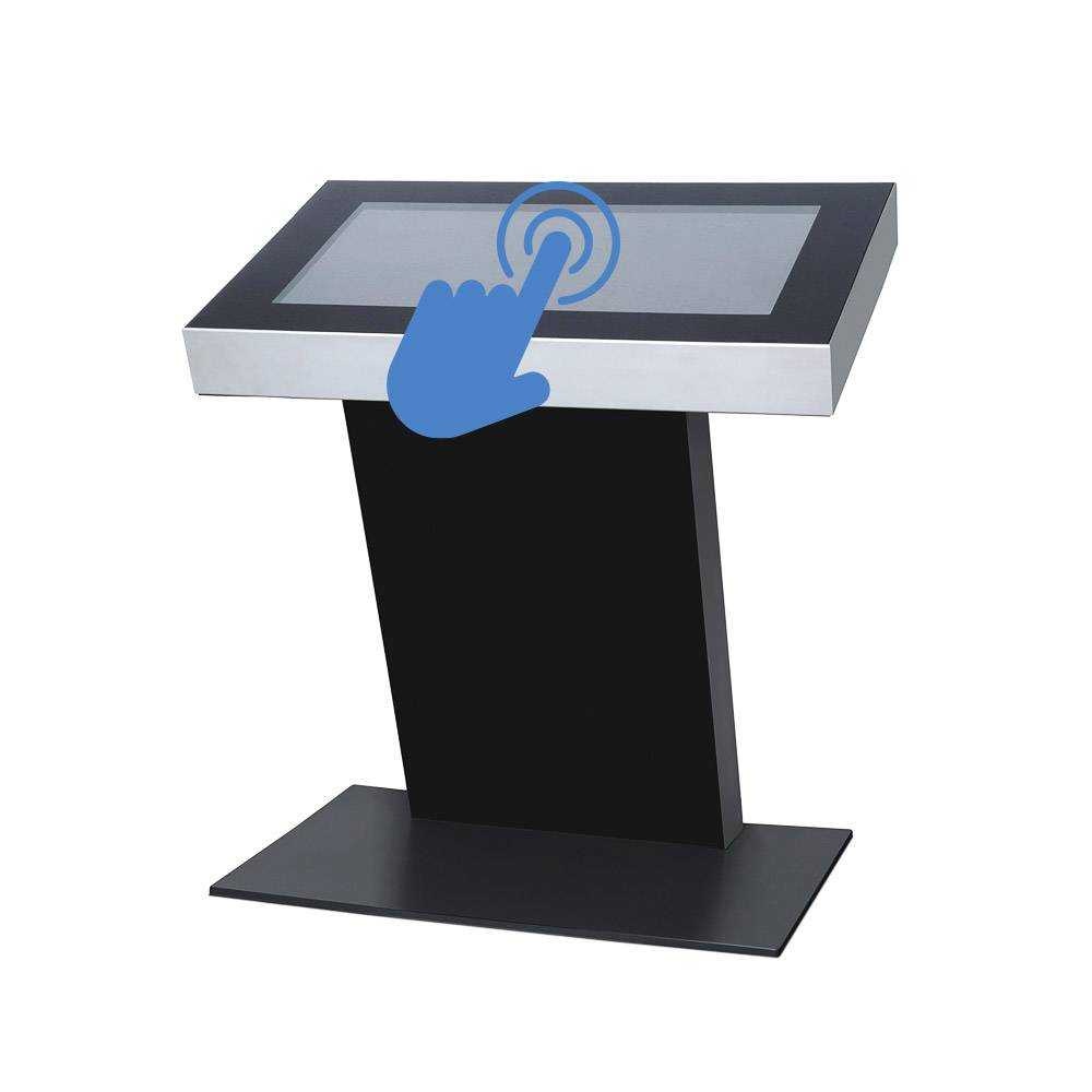 Digitálny kiosk 43" čierny, s monitorom, dotyková fólia