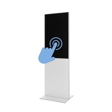 Digitálny totem Smart Line 43" biely, s monitorom, dotyková fólie