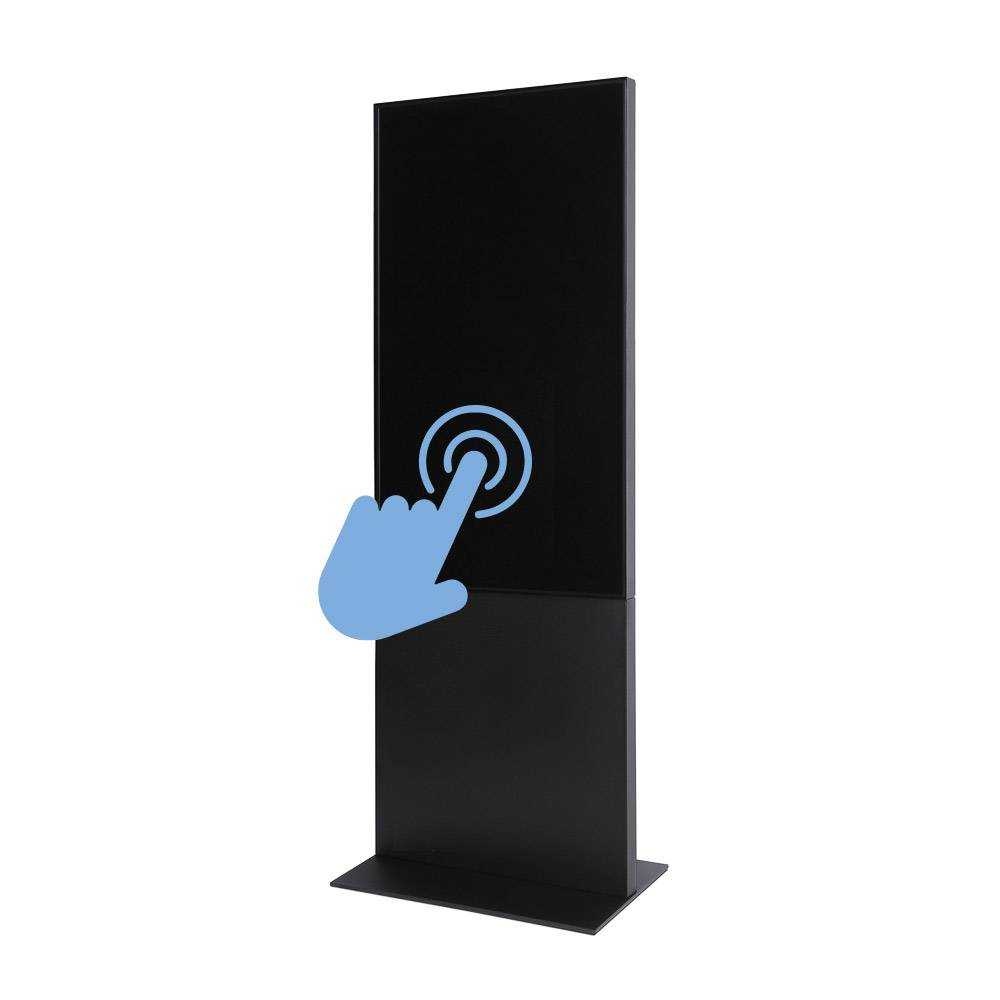 Digitálny totem Smart Line 55" čierny, s monitorom, dotyková fólie