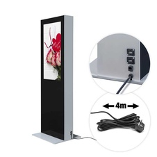 Digitálny obojstranný totem s monitormi Samsung 43", čierny, dotyková fólia - 3