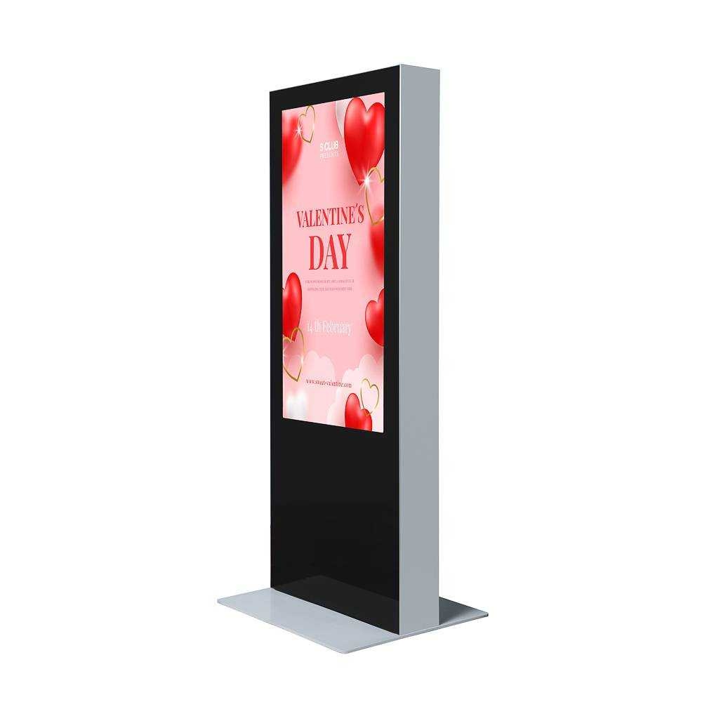 Digitálny obojstranný totem s monitormi Samsung 65", čierny