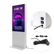 Digitálny totem Smart Line Obojstranný s monitorom Samsung 50", biela - 2