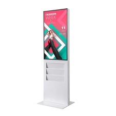 Digitálny totem Smart Line 43" s vreckom 6xA4, biela, dotyková fólia