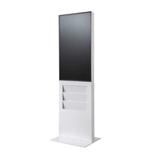 Digitálny totem Smart Line 43" s vreckom 6xA4, biela, dotyková fólia - 1