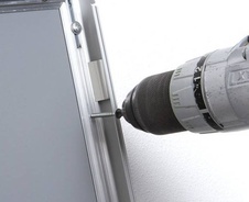 Plagátový klaprám A4 profil 25 mm oblý roh - 1
