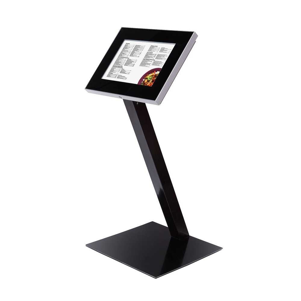 Vonkajší MENU stojan A3 s LED osvetlením, čierna