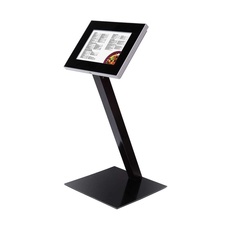 Vonkajší MENU stojan A3 s LED osvetlením, čierna
