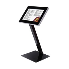 Vonkajší MENU stojan A2 s LED osvetlením, čierna