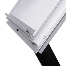 Vonkajší MENU stojan A2 s LED osvetlením, čierna - 2