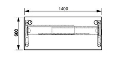 HOBIS kancelársky stôl pracovný rovný - FE 1400, buk - 2