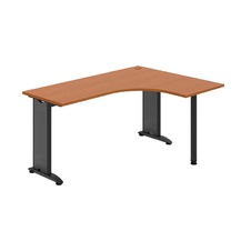 HOBIS kancelársky stôl pracovný tvarový, ergo ľavý - FE 60 L, čerešňa - 1