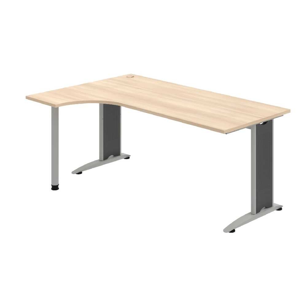 HOBIS kancelársky stôl pracovný tvarový, ergo pravý - FE 1800 P, agát