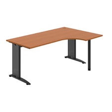 HOBIS kancelársky stôl pracovný tvarový, ergo ľavý - FE 1800 60 L, čerešňa - 1