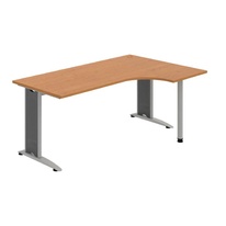 HOBIS kancelársky stôl pracovný tvarový, ergo ľavý - FE 1800 60 L, jelša