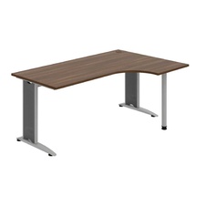 HOBIS kancelársky stôl pracovný tvarový, ergo ľavý - FE 1800 60 L, orech