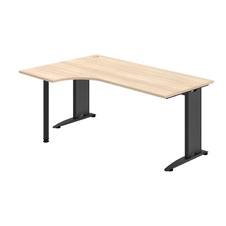HOBIS kancelársky stôl pracovný tvarový, ergo pravý - FE 1800 60 P, agát - 1