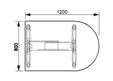 HOBIS prídavný stôl jednací oblúk - FP 1200 1, šedá - 2