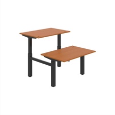 HOBIS párový výškovo nastaviteľný stôl MOTION DUAL MSD 2 1200, stand.ovládanie, čerešňa - 1
