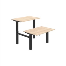 HOBIS párový výškovo nastaviteľný stôl MOTION DUAL MSD 2 1200, stand.ovládanie, agát - 1