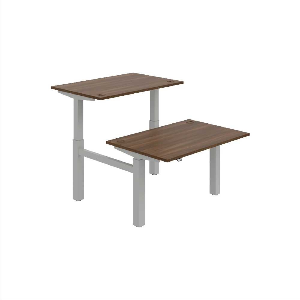 HOBIS párový výškovo nastaviteľný stôl MOTION DUAL MSD 2 1200, stand.ovládanie, orech