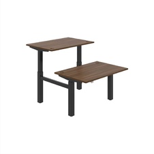 HOBIS párový výškovo nastaviteľný stôl MOTION DUAL MSD 2 1200, stand.ovládanie, orech - 1