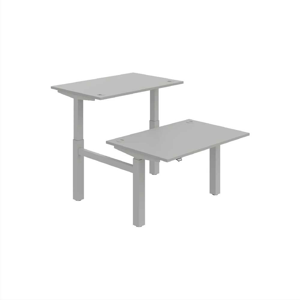 HOBIS párový výškovo nastaviteľný stôl MOTION DUAL MSD 2 1200, stand.ovládanie, šedá
