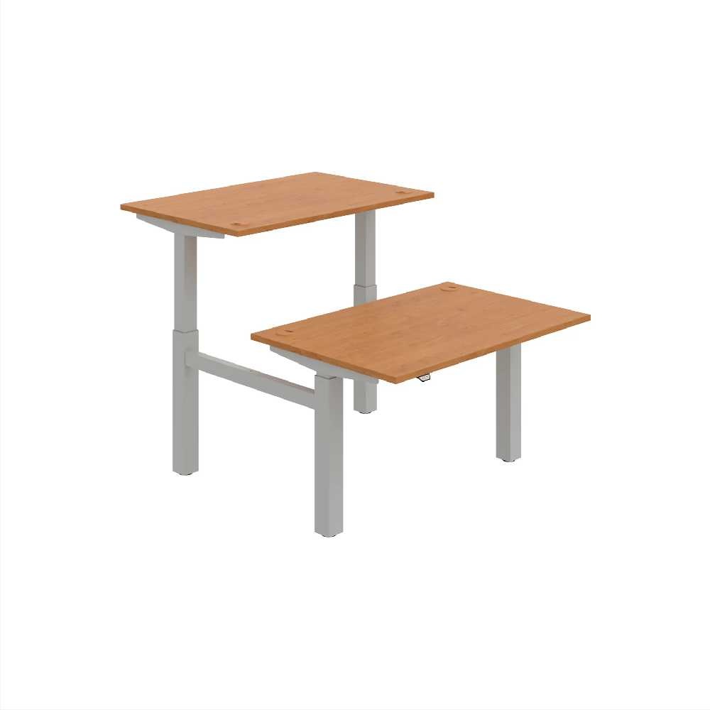 HOBIS párový výškovo nastaviteľný stôl MOTION DUAL MSD 2 1200, stand.ovládanie, jelša