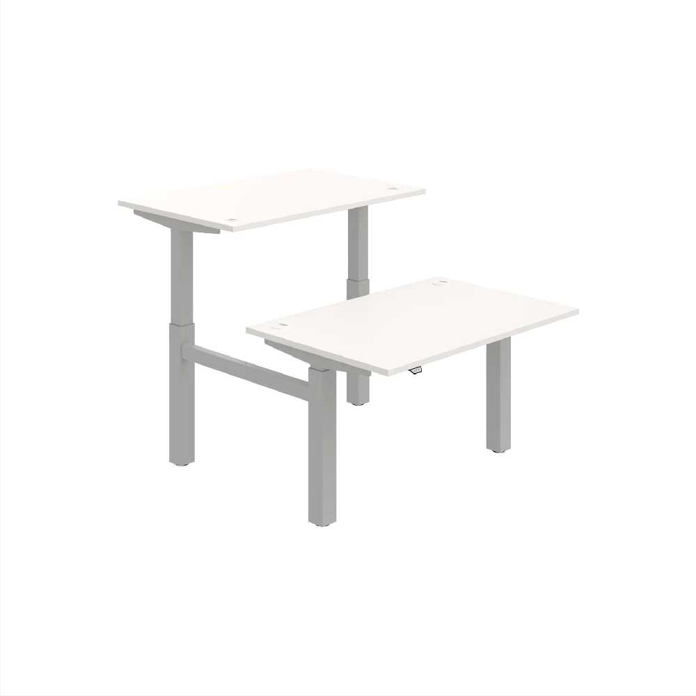 HOBIS párový výškovo nastaviteľný stôl MOTION DUAL MSD 2 1200, stand.ovládanie, biela