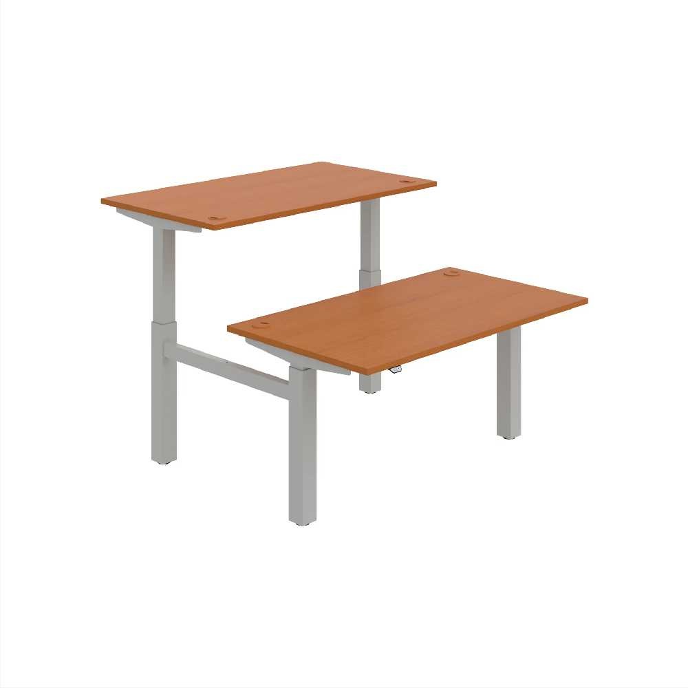 HOBIS párový výškovo nastaviteľný stôl MOTION DUAL MSD 2 1400, stand.ovládanie, čerešňa