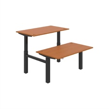 HOBIS párový výškovo nastaviteľný stôl MOTION DUAL MSD 2 1400, stand.ovládanie, čerešňa - 1
